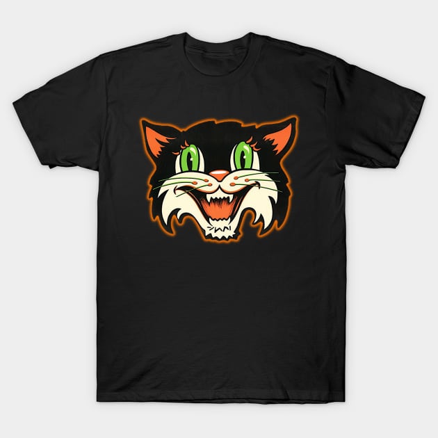 VINTAGE HALLOWEEN CAT! T-Shirt by SquishyTees Galore!